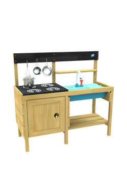 TP Toys Junior Chef Wooden Mud Kitchen, Multi