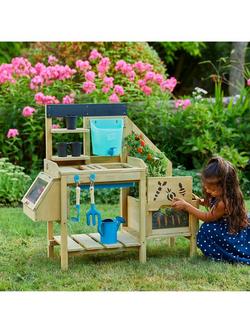 TP Toys Wooden Deluxe Potting Bench - view 2, Multi
