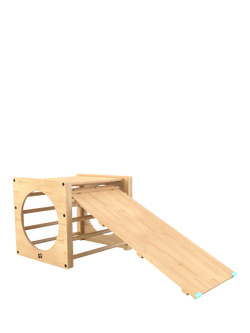 TP Toys Active Tots Wooden Climbing Cube with Bridge and Slide, Multi