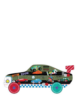 Floss & Rock Cars Puzzle, 40 Pieces - view 2, Multi