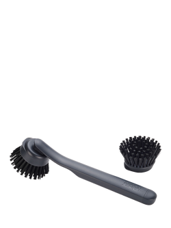 Joseph Joseph SinkTech Washing Up Brush with Replacement Head, Graphite, Graphite