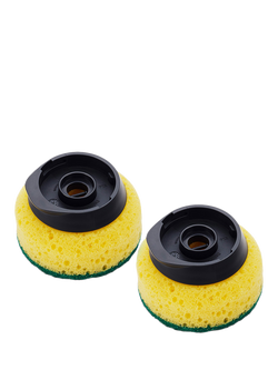 Joseph Joseph SinkTech Washing Up Sponge Replacement Head, Pack of 2, Yellow, Yellow