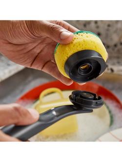 Joseph Joseph SinkTech Washing Up Sponge Replacement Head, Pack of 2, Yellow - view 2, Yellow