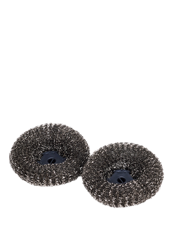 Joseph Joseph SinkTech Replacement Steel Scourer Heads, Pack of 2, Graphite