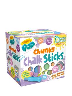 Paint Pop Chunky Chalk Sticks, Pack of 24, Multi