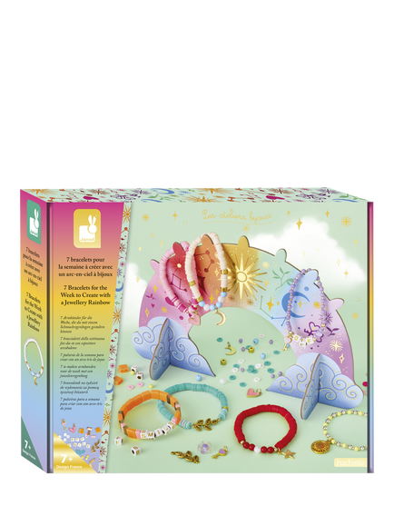 Janod 7 Bracelets for the Week Craft Kit, Multi