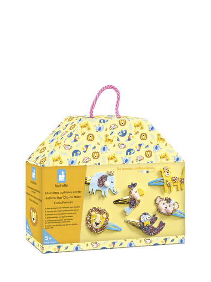 Janod Kids' Exotic Jungle Hairclips Craft Kit - view 2, Multi