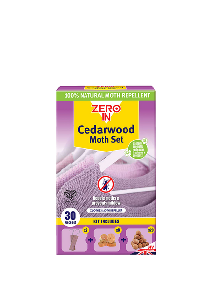 Zeroin Cedarwood Moth Repellent Set, Multi