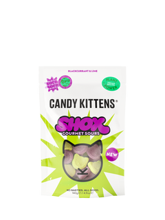 Candy Kittens Sour Shox Blackcurrant & Lime Gourmet Sours, 140g