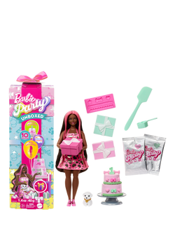 Barbie Party Unboxed Pet Birthday Series - Doll 2, Multi