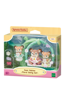 Sylvanian Families Deer Babies Swing Set, Multi