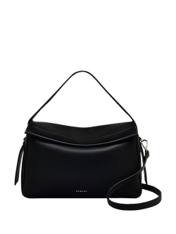 Radley De Beauvoir Leather Medium Zip Top Grab Bag, Black