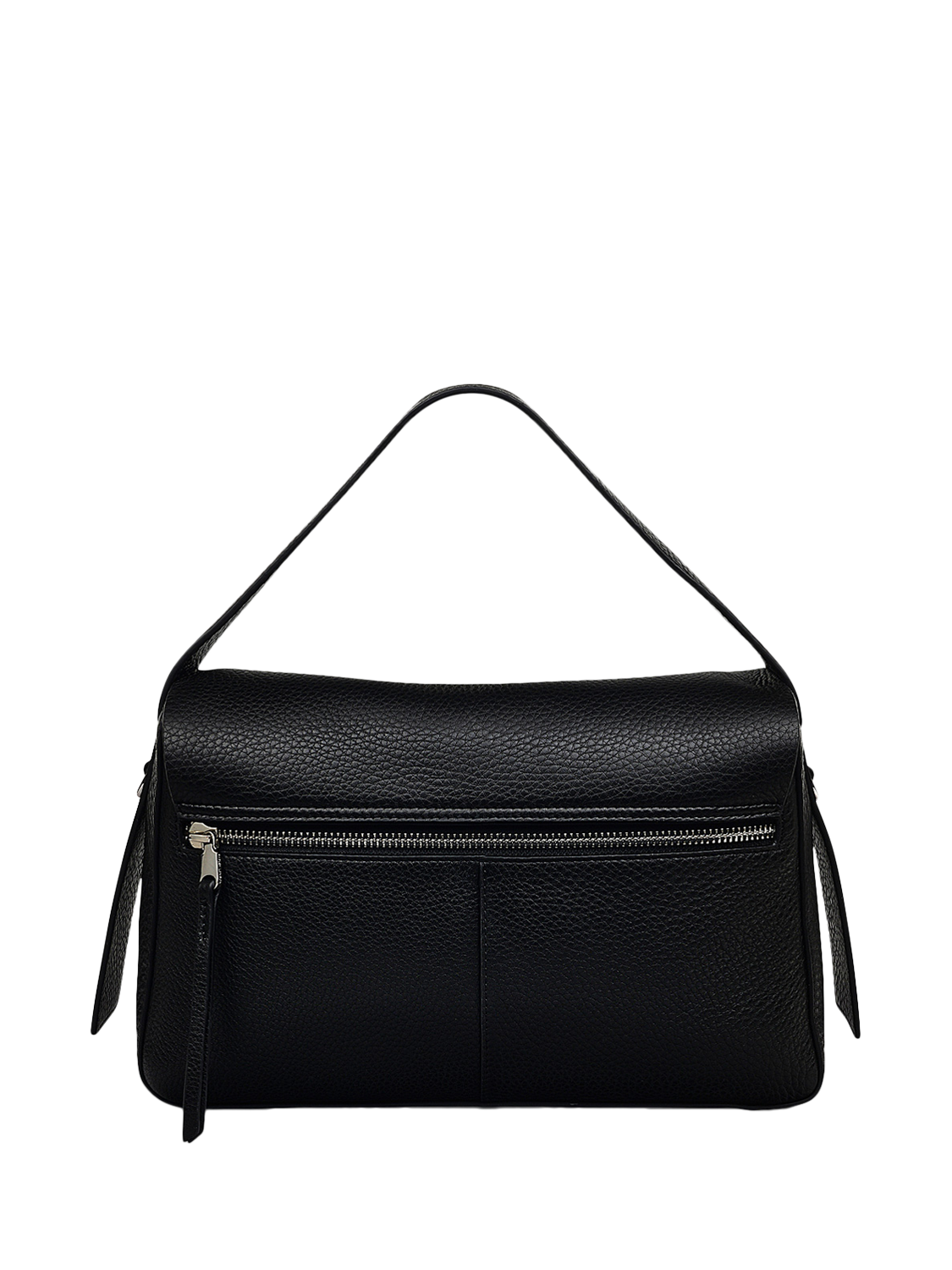 Product image 2 of 8, which shows Radley De Beauvoir Leather Medium Zip-Top Grab Bag, Black