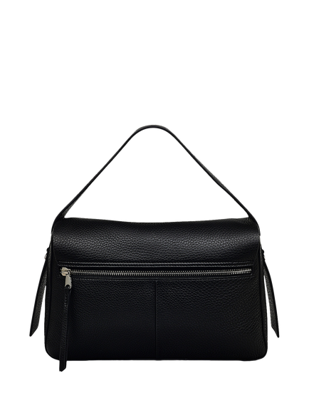 Radley De Beauvoir Leather Medium Zip Top Grab Bag - view 2, Black