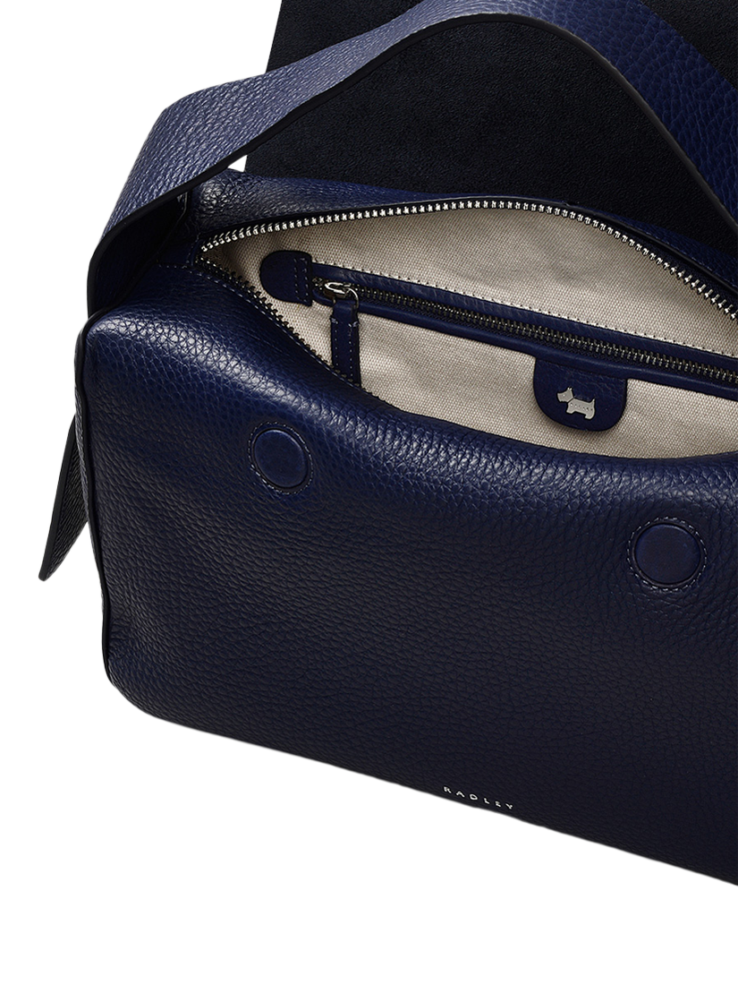 Product image 3 of 7, which shows Radley De Beauvoir Leather Medium Zip-Top Grab Bag, Evenfall