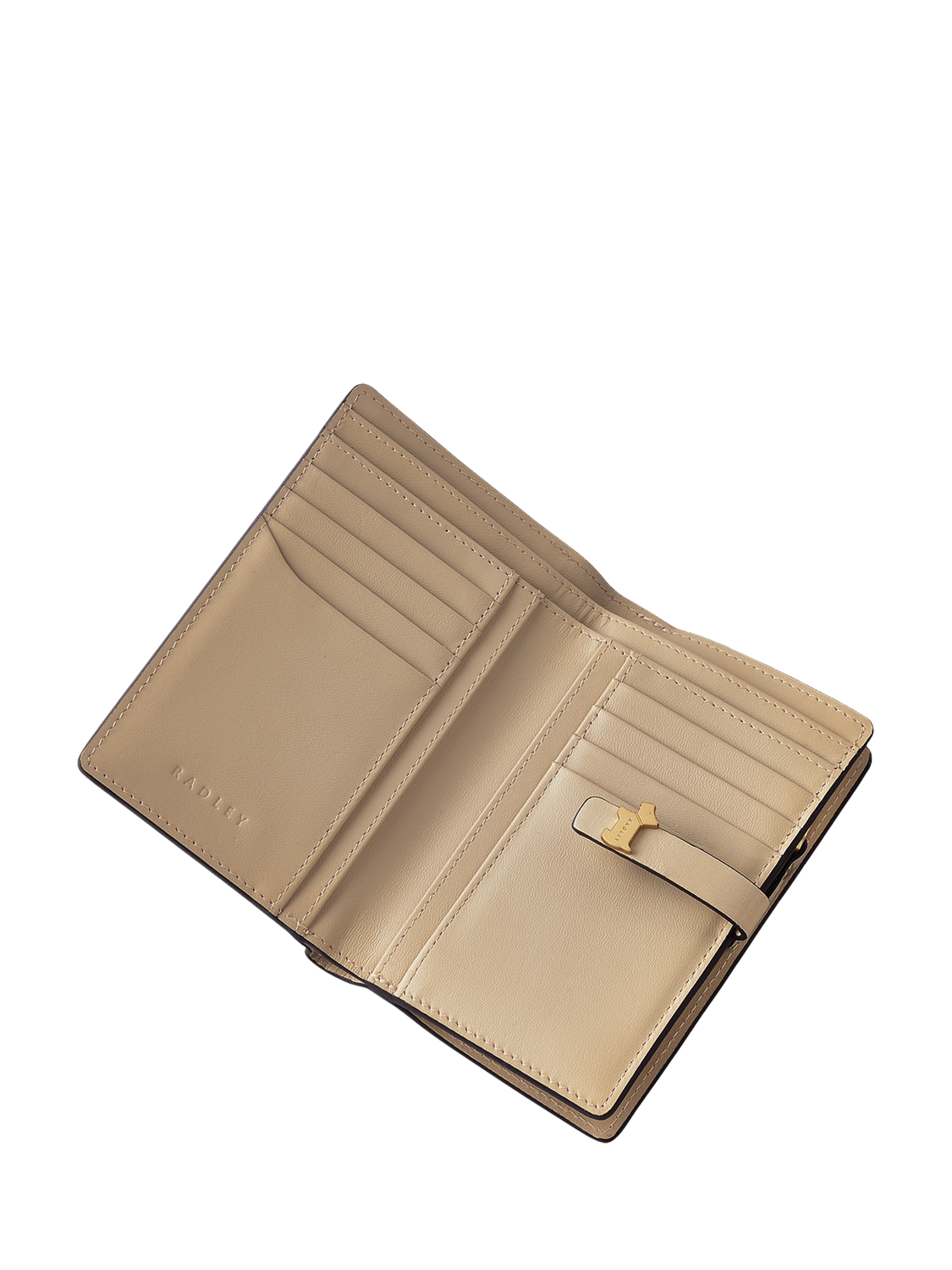 Product image 3 of 4, which shows Radley Newick Road Leather Large Bi-Fold Matinee Purse, Stone