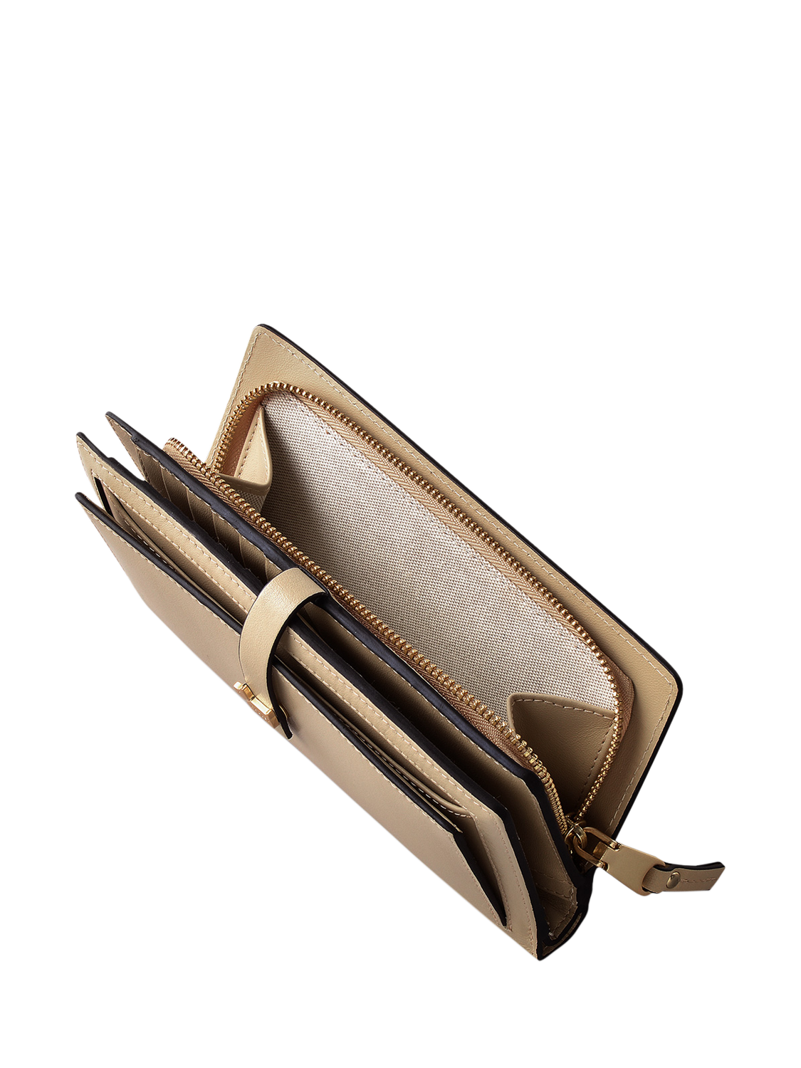 Product image 4 of 4, which shows Radley Newick Road Leather Large Bi-Fold Matinee Purse, Stone