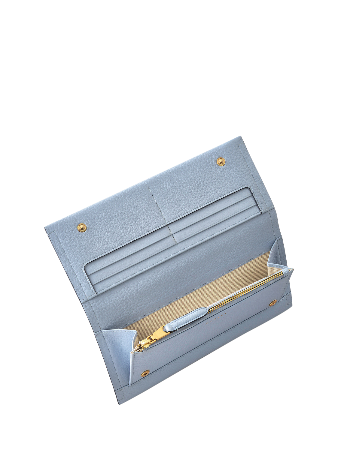 Product image 4 of 4, which shows Radley Oak Street Leather Bifold Purse, Smoke Blue