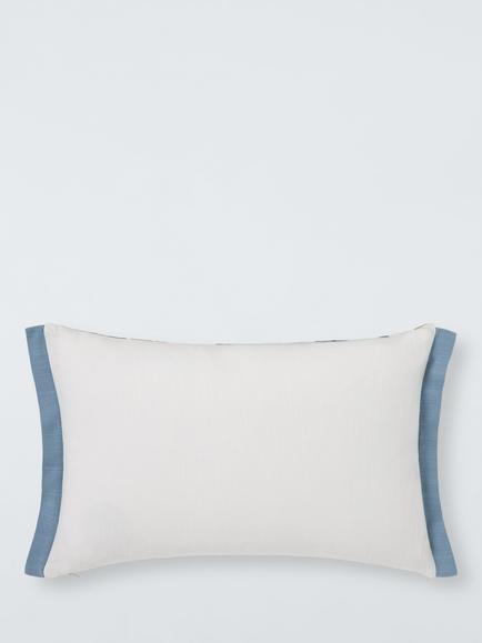 John Lewis Ingrid Striped Cushion, White/Multi - view 2, White Multi