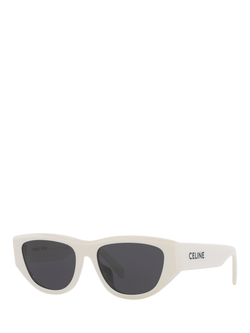 Celine CL000454 Women's Round Sunglasses, Ivory/Grey, Ivory/Grey