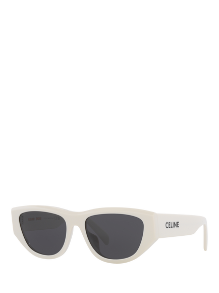 Celine CL000454 Women's Round Sunglasses, Ivory/Grey, Ivory/Grey