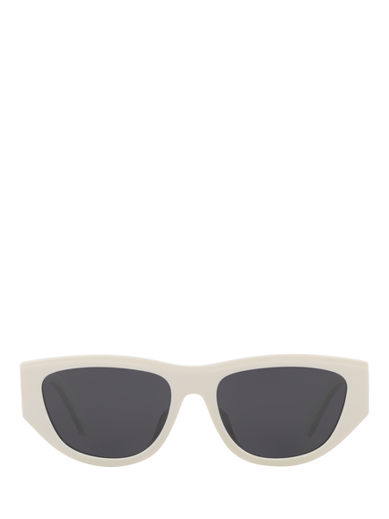 Celine CL000454 Women's Round Sunglasses, Ivory/Grey - view 2, Ivory/Grey
