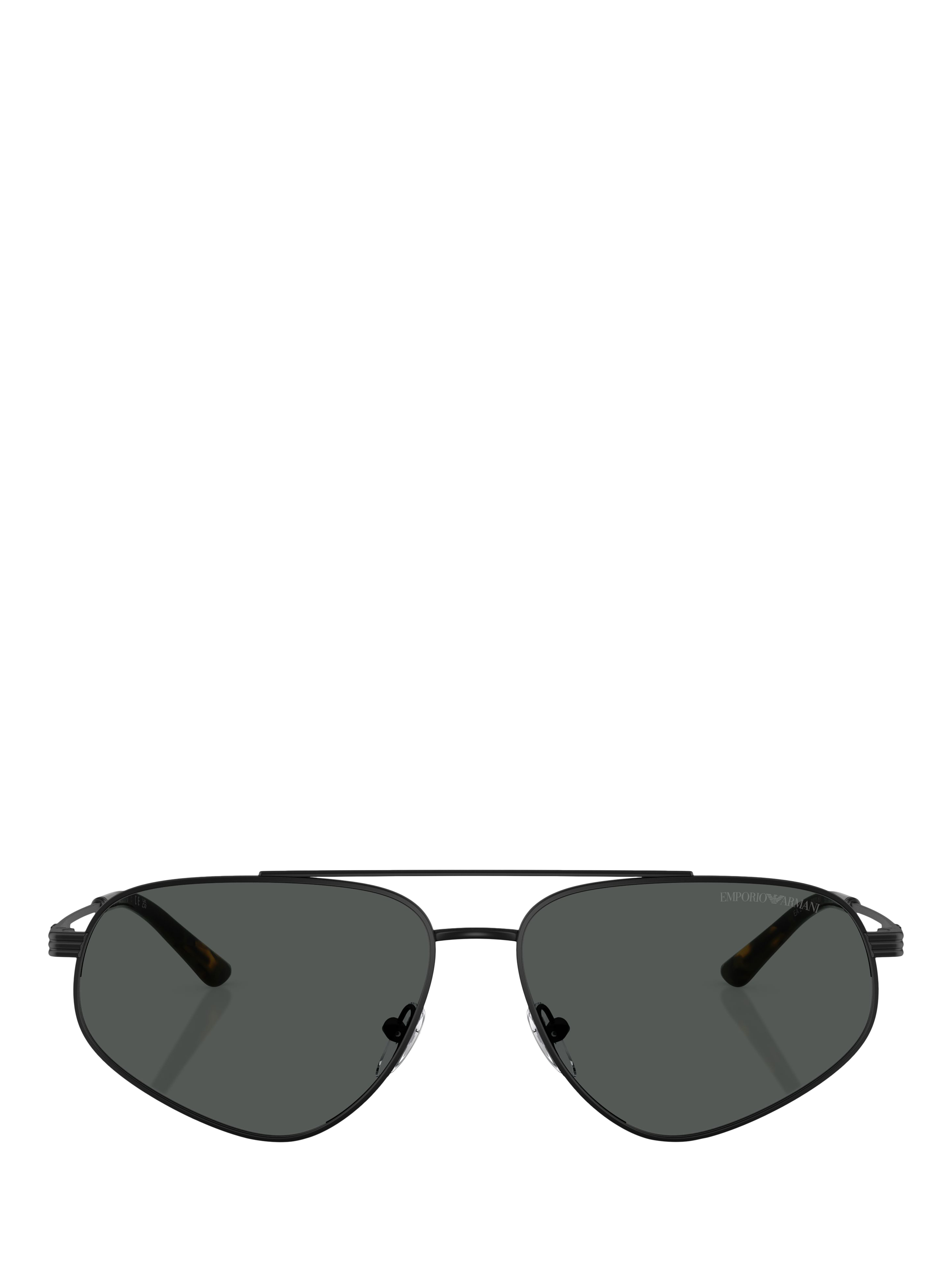 Product image 2 of 5, which shows Emporio Armani EA2156 Men's Irregular Sunglasses, Matte Black
