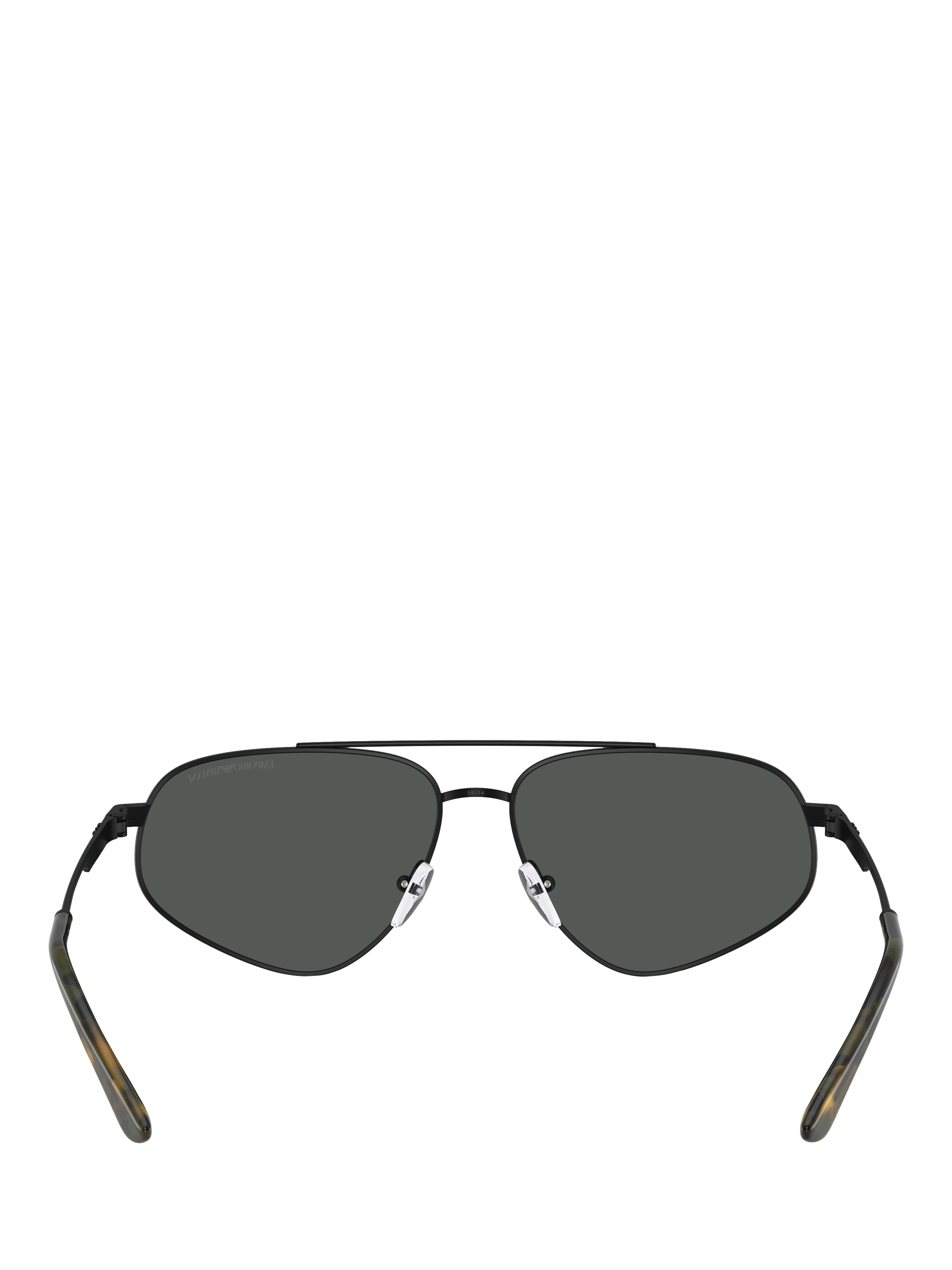Product image 4 of 5, which shows Emporio Armani EA2156 Men's Irregular Sunglasses, Matte Black