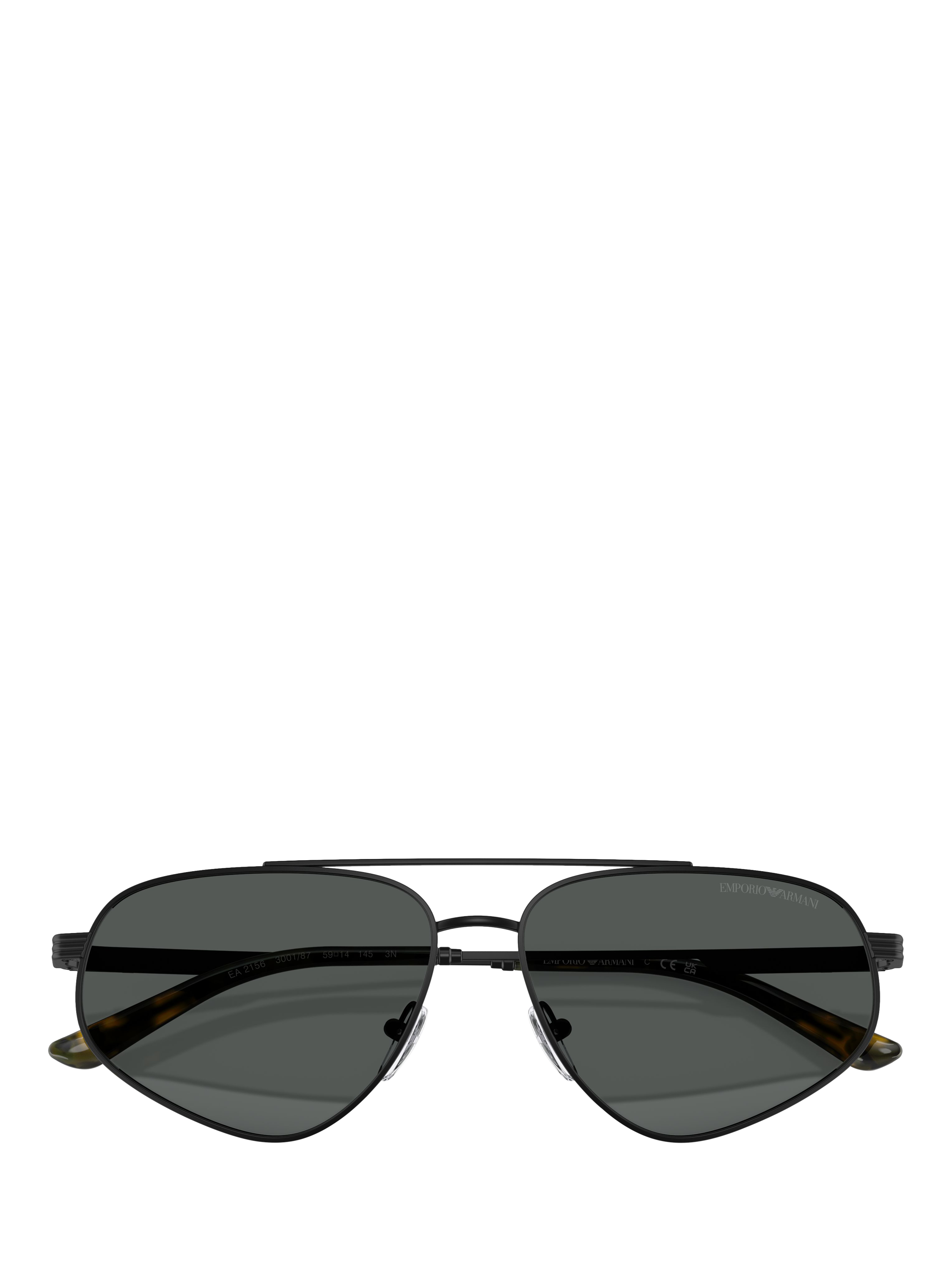 Product image 5 of 5, which shows Emporio Armani EA2156 Men's Irregular Sunglasses, Matte Black