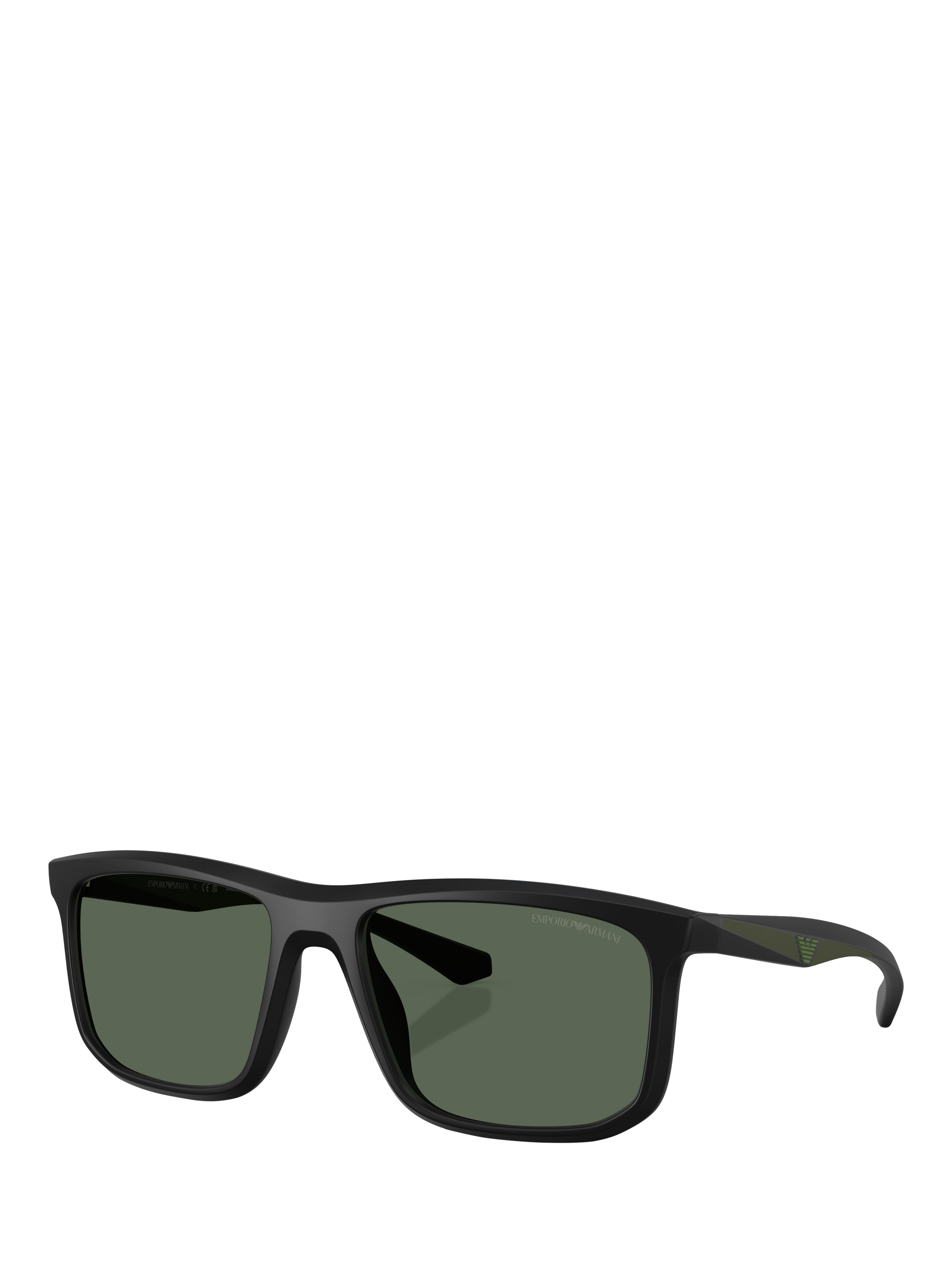 Product image 1 of 5, which shows Emporio Armani EA4234U Men's Square Sunglasses, Matte Black