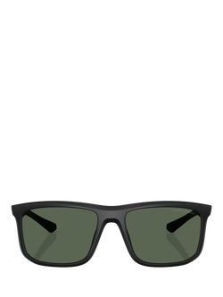 Emporio Armani EA4234U Men's Square Sunglasses, Matte Black - view 2, Matte Black