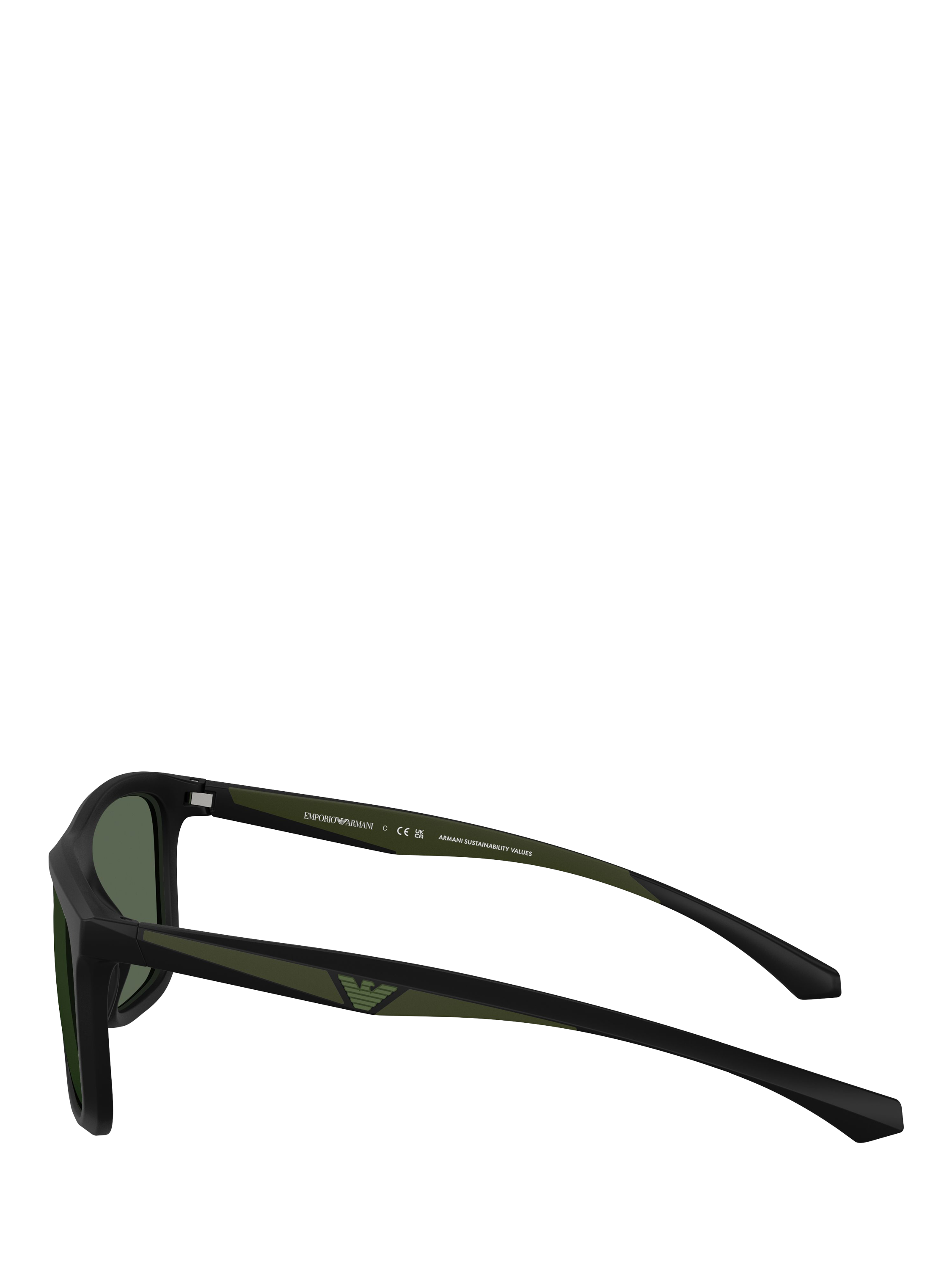 Product image 3 of 5, which shows Emporio Armani EA4234U Men's Square Sunglasses, Matte Black