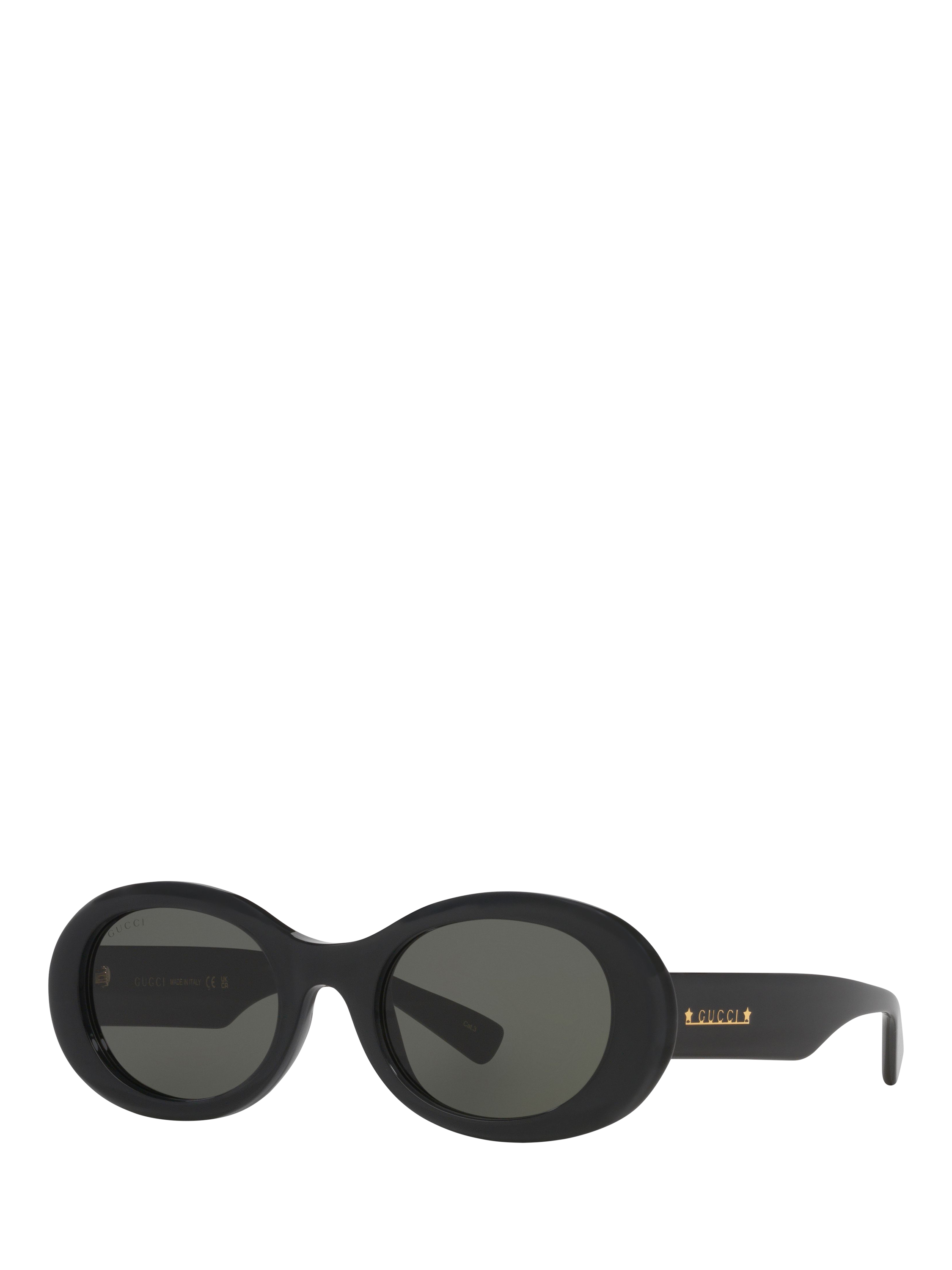 Product image 1 of 4, which shows Gucci GC000137 Women's Oval Sunglasses, Black