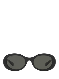 Gucci GC000137 Women's Oval Sunglasses, Black - view 2, Black