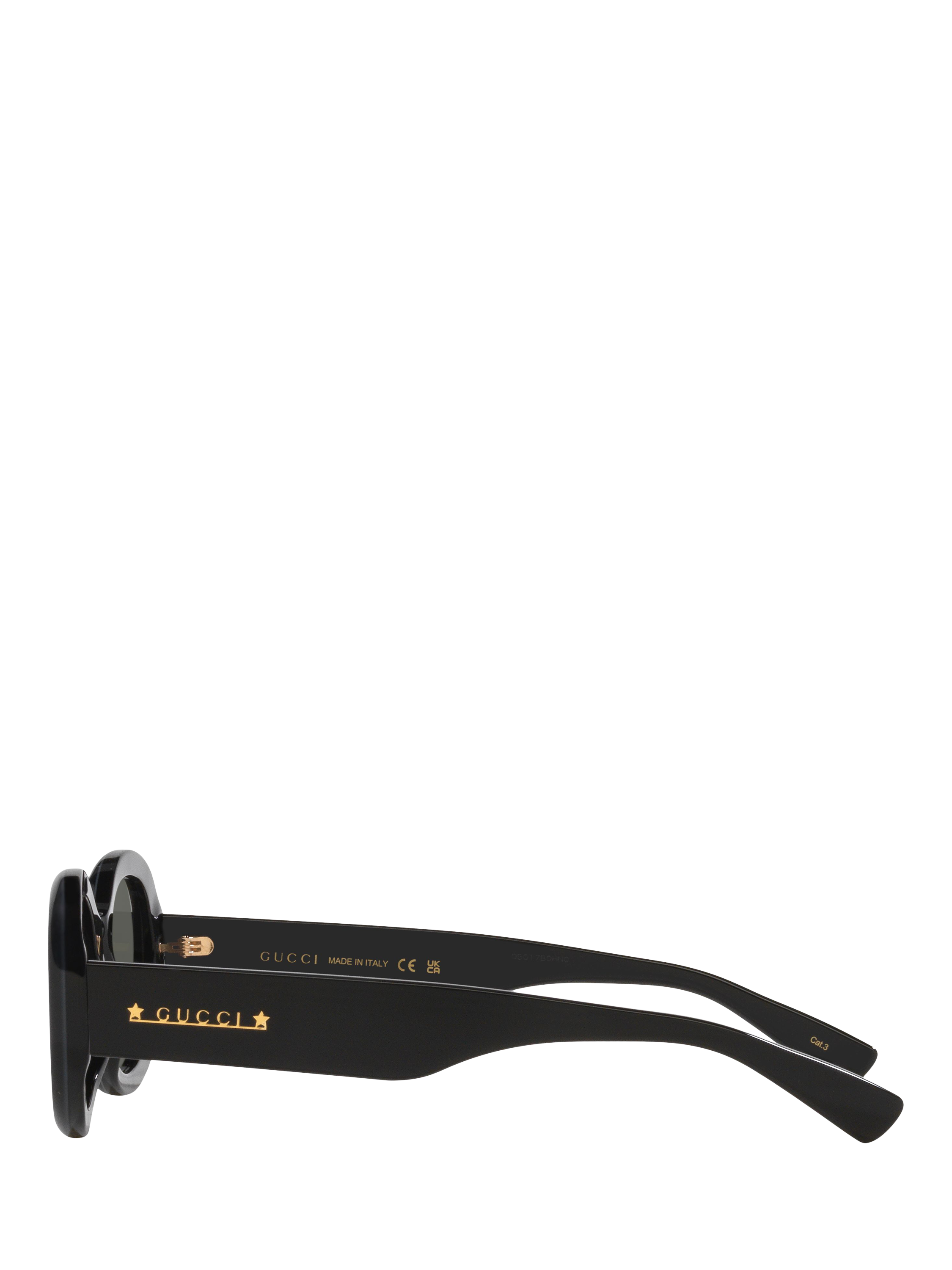 Product image 3 of 4, which shows Gucci GC000137 Women's Oval Sunglasses, Black