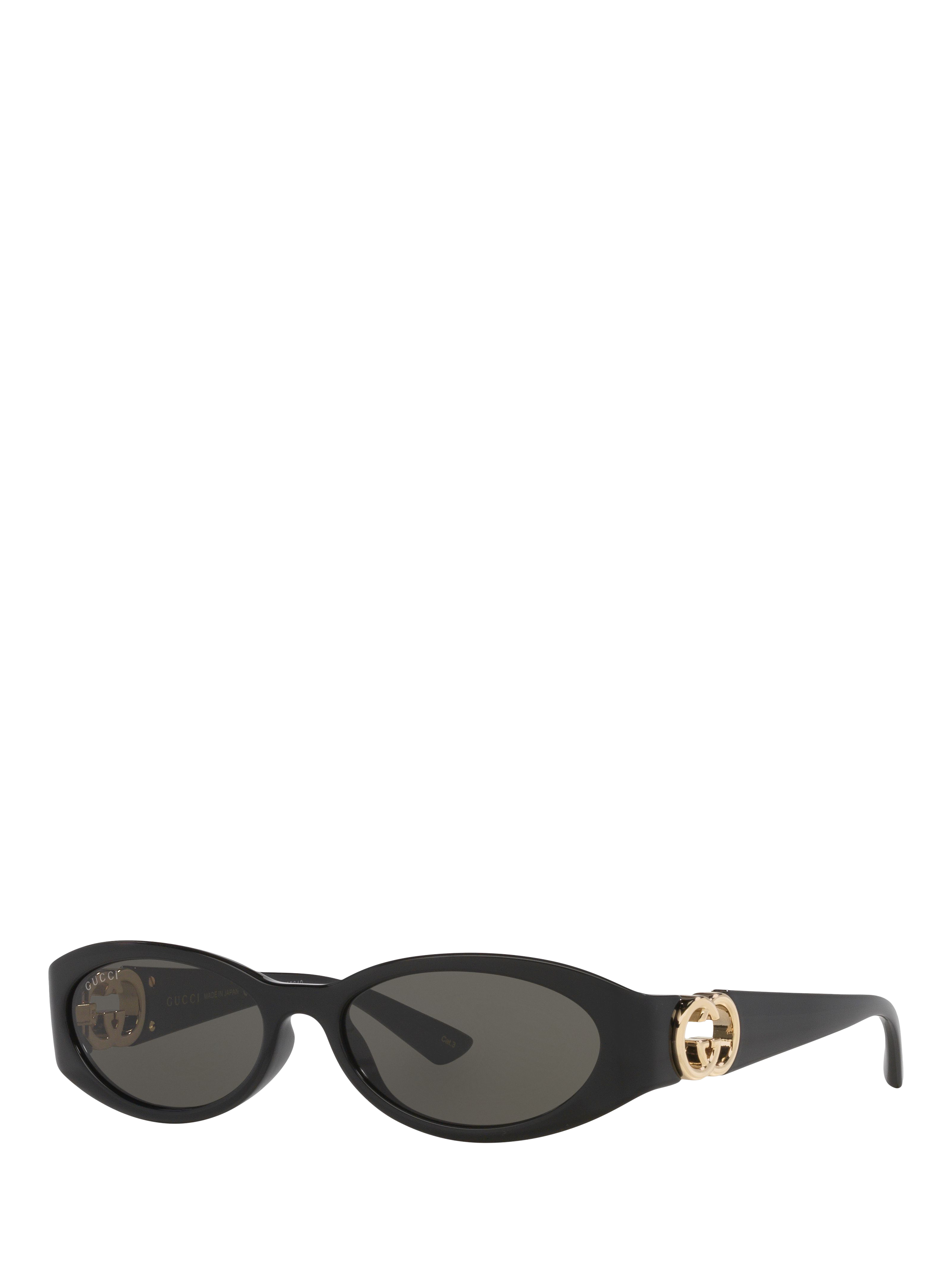 Product image 1 of 4, which shows Gucci GC002278 Women's Oval Sunglasses, Black
