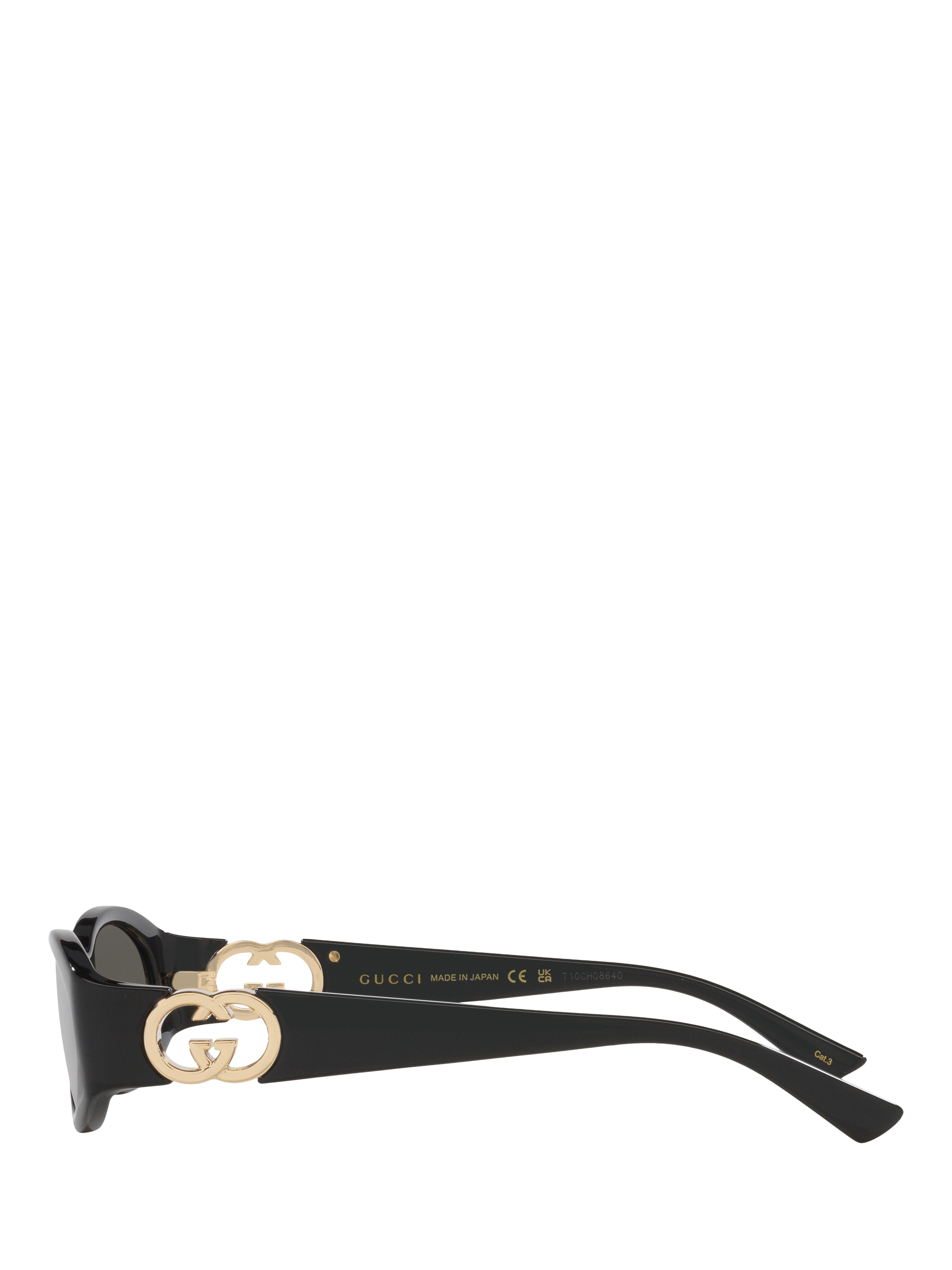 Product image 3 of 4, which shows Gucci GC002278 Women's Oval Sunglasses, Black