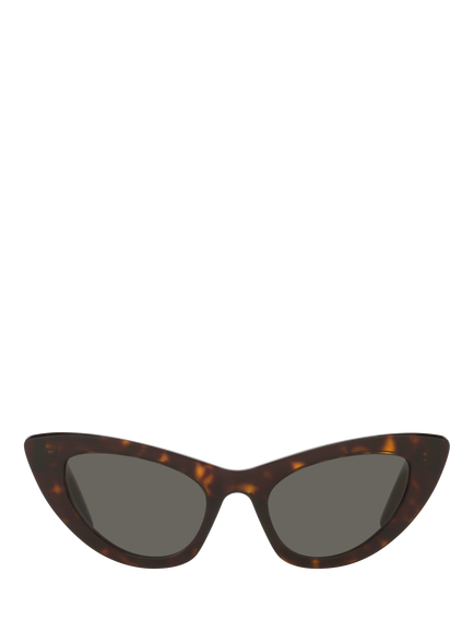 Yves Saint Laurent YS000090 Women's Cat's Eye Sunglasses, Tortoise/Grey - view 2, Tortoise/Grey