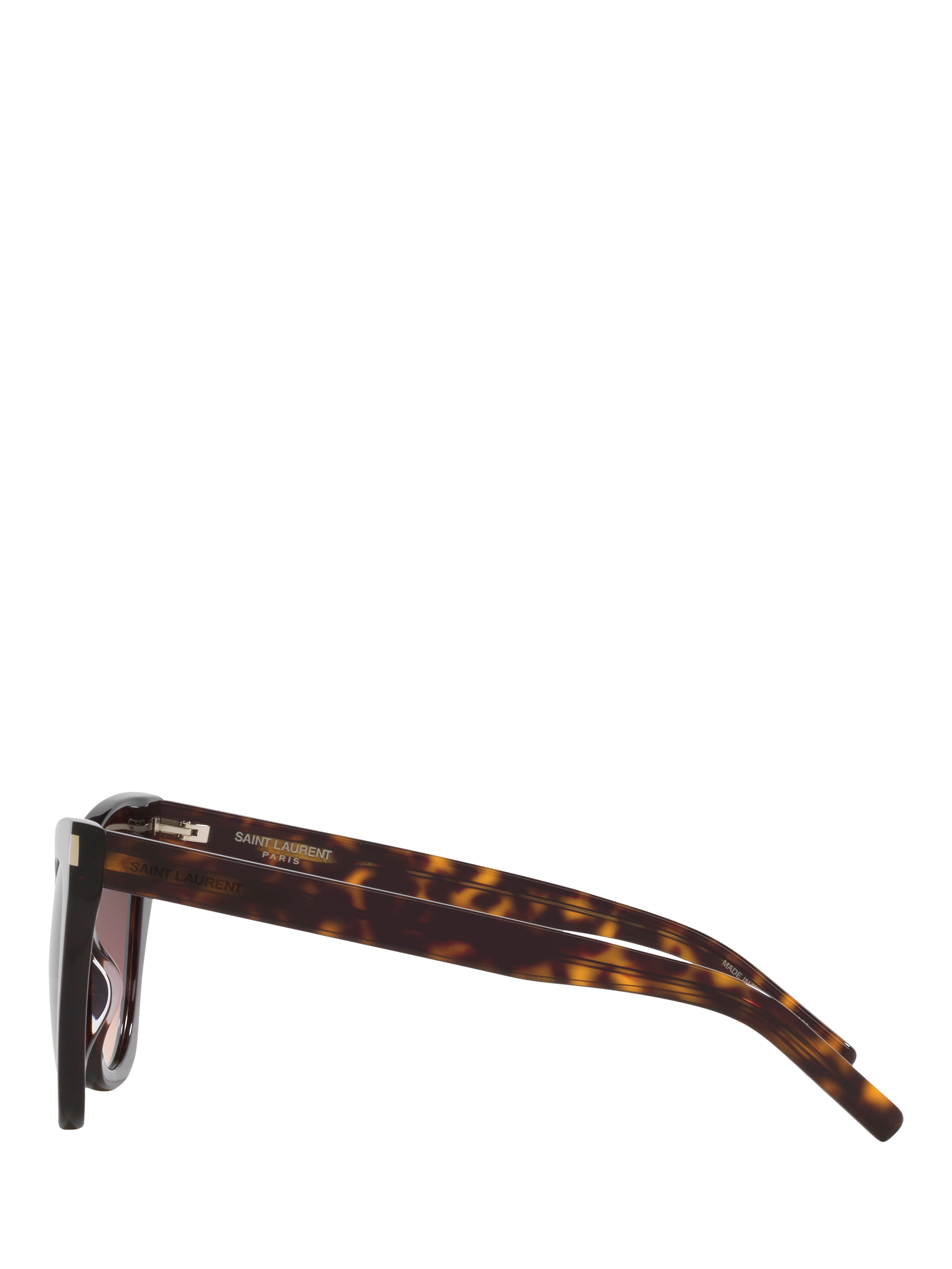 Product image 3 of 4, which shows Yves Saint Laurent YS000091 Women's Cat's Eye Sunglasses, Tortoise/Brown Gradient