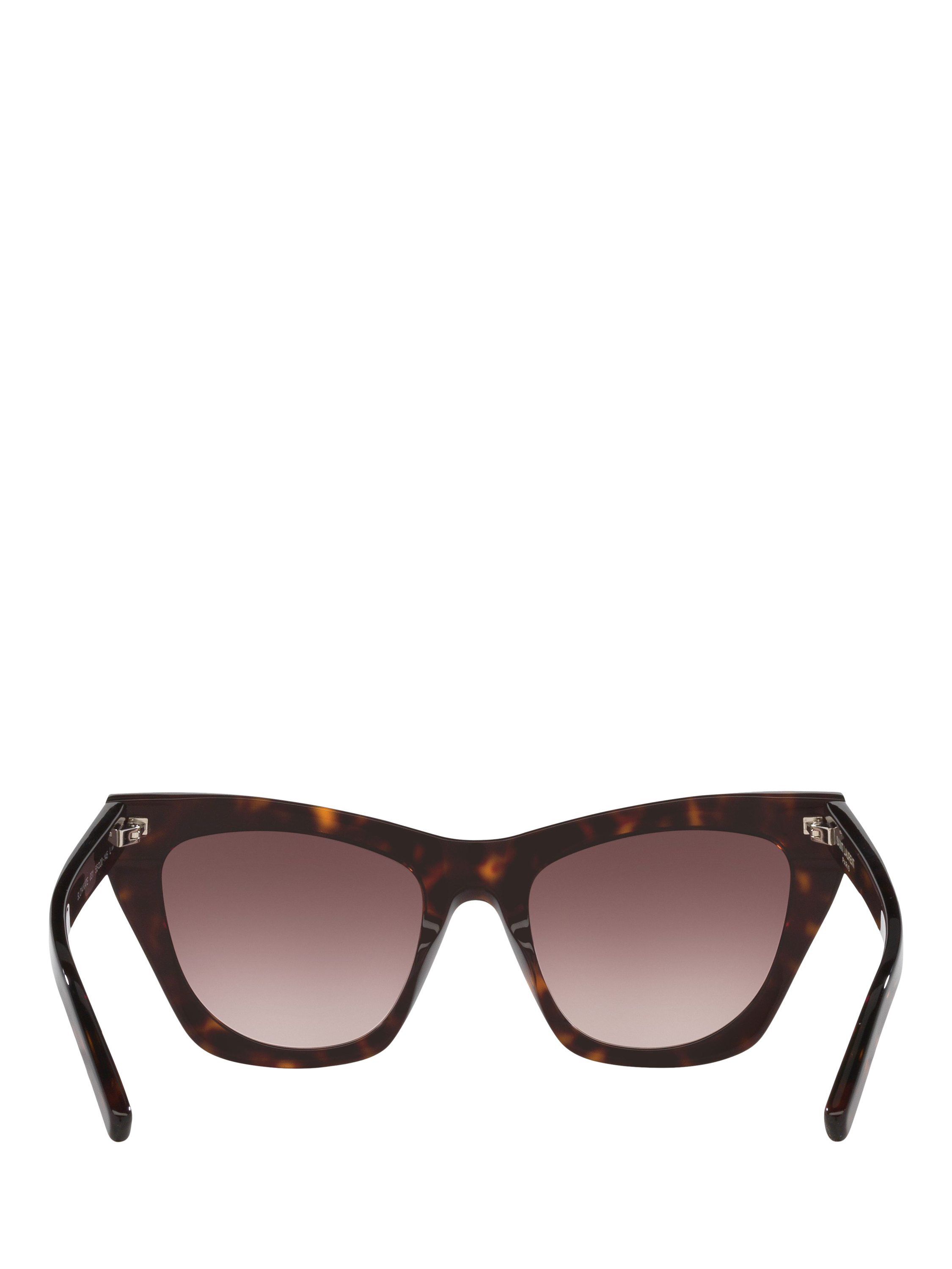 Product image 4 of 4, which shows Yves Saint Laurent YS000091 Women's Cat's Eye Sunglasses, Tortoise/Brown Gradient