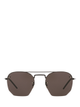 Yves Saint Laurent YS000274 Men's Irregular Sunglasses, Black/Brown