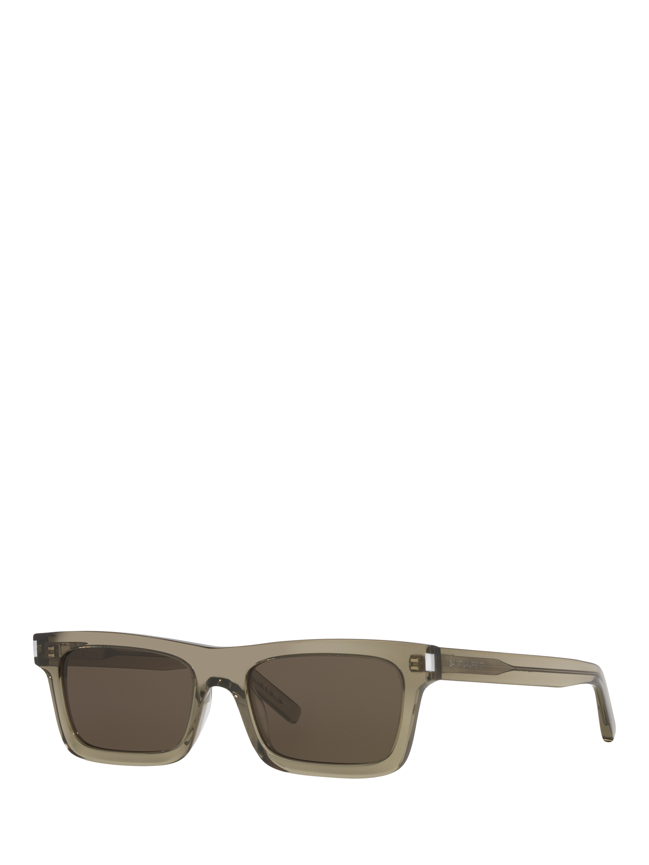 Product image 1 of 4, which shows Yves Saint Laurent YS000289 Women's Rectangular Sunglasses, Brown