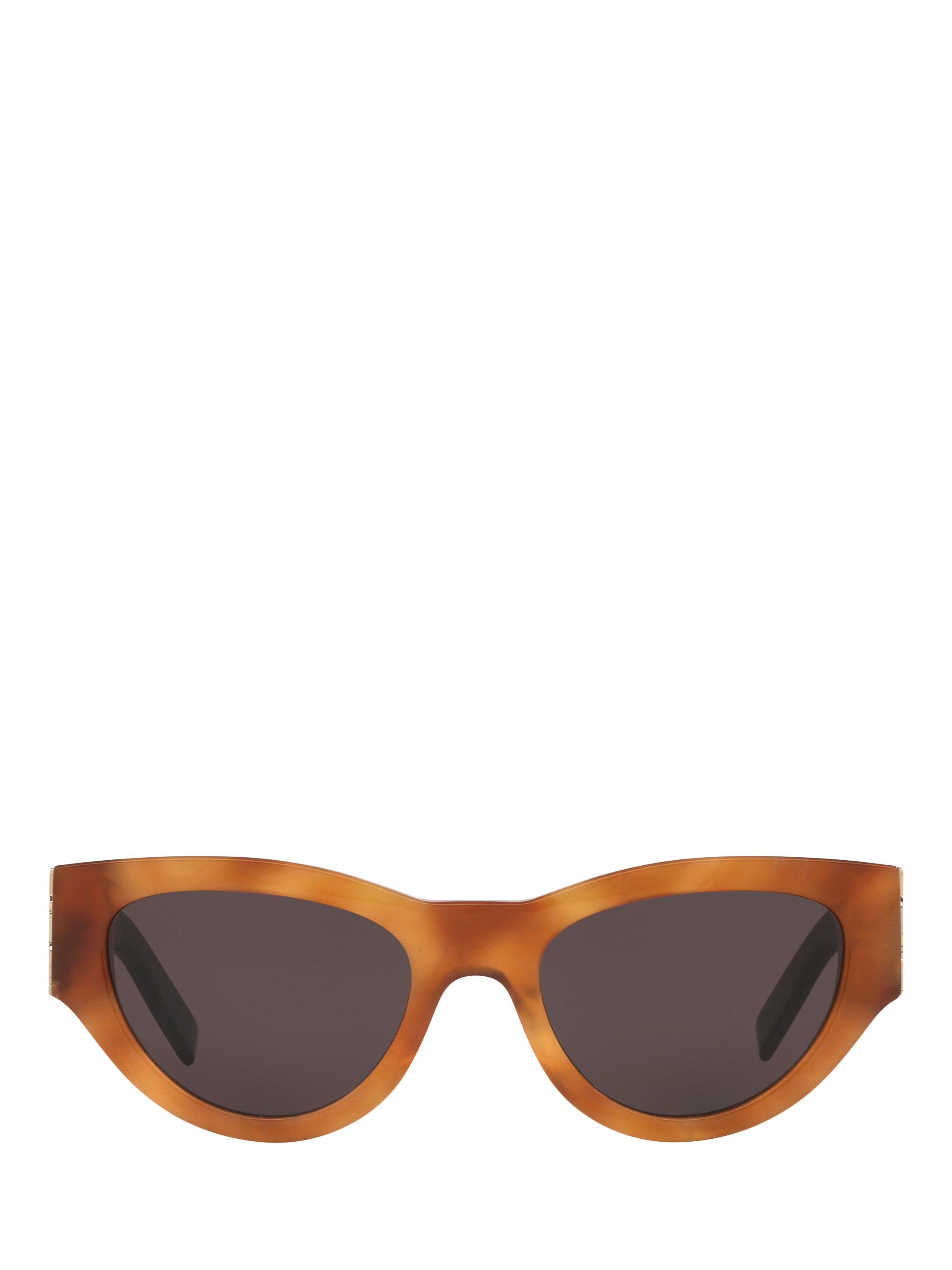 Product image 2 of 5, which shows Yves Saint Laurent YS000321 Women's Cat's Eye Sunglasses, Tortoise/Grey