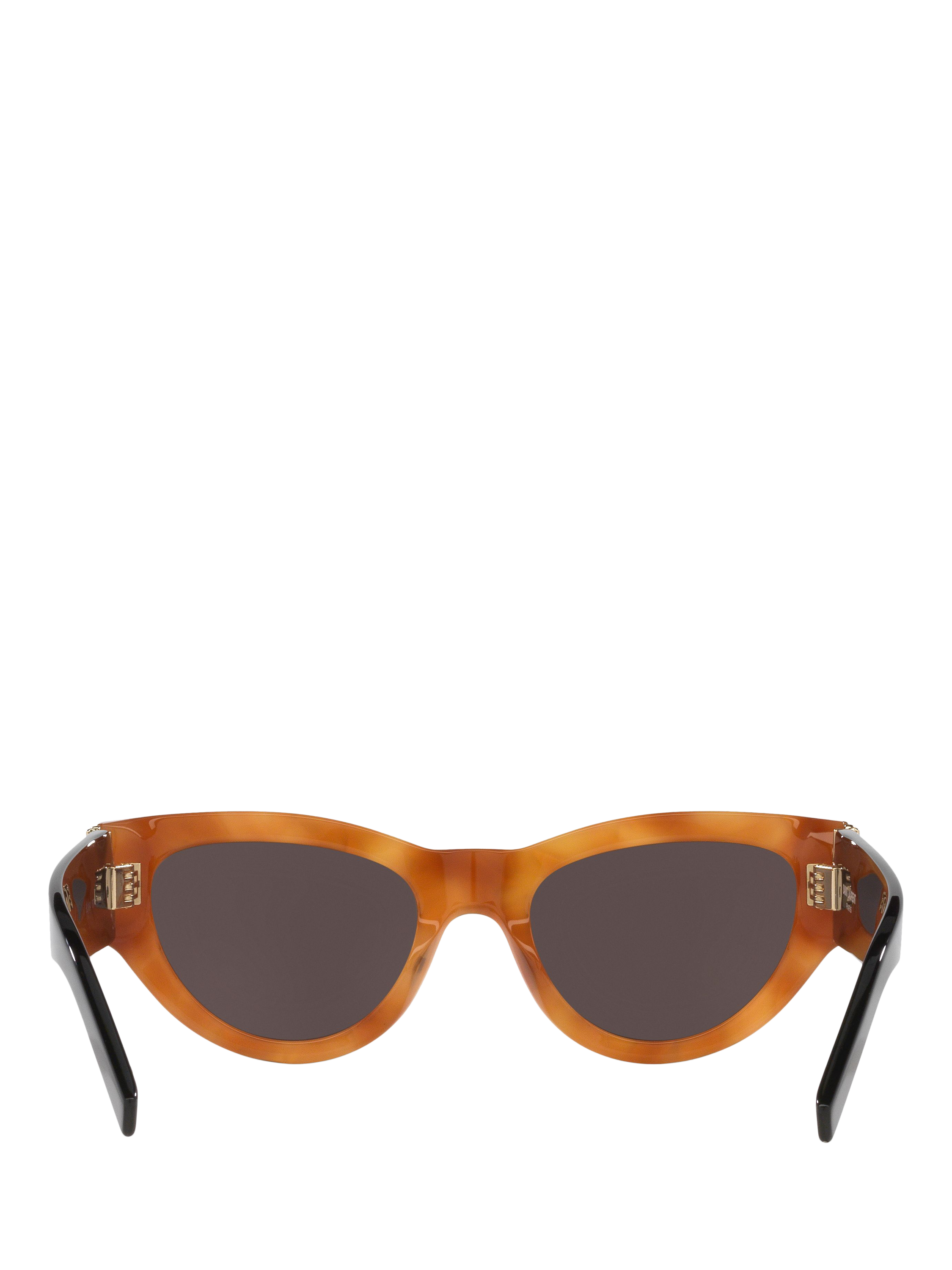 Product image 4 of 5, which shows Yves Saint Laurent YS000321 Women's Cat's Eye Sunglasses, Tortoise/Grey