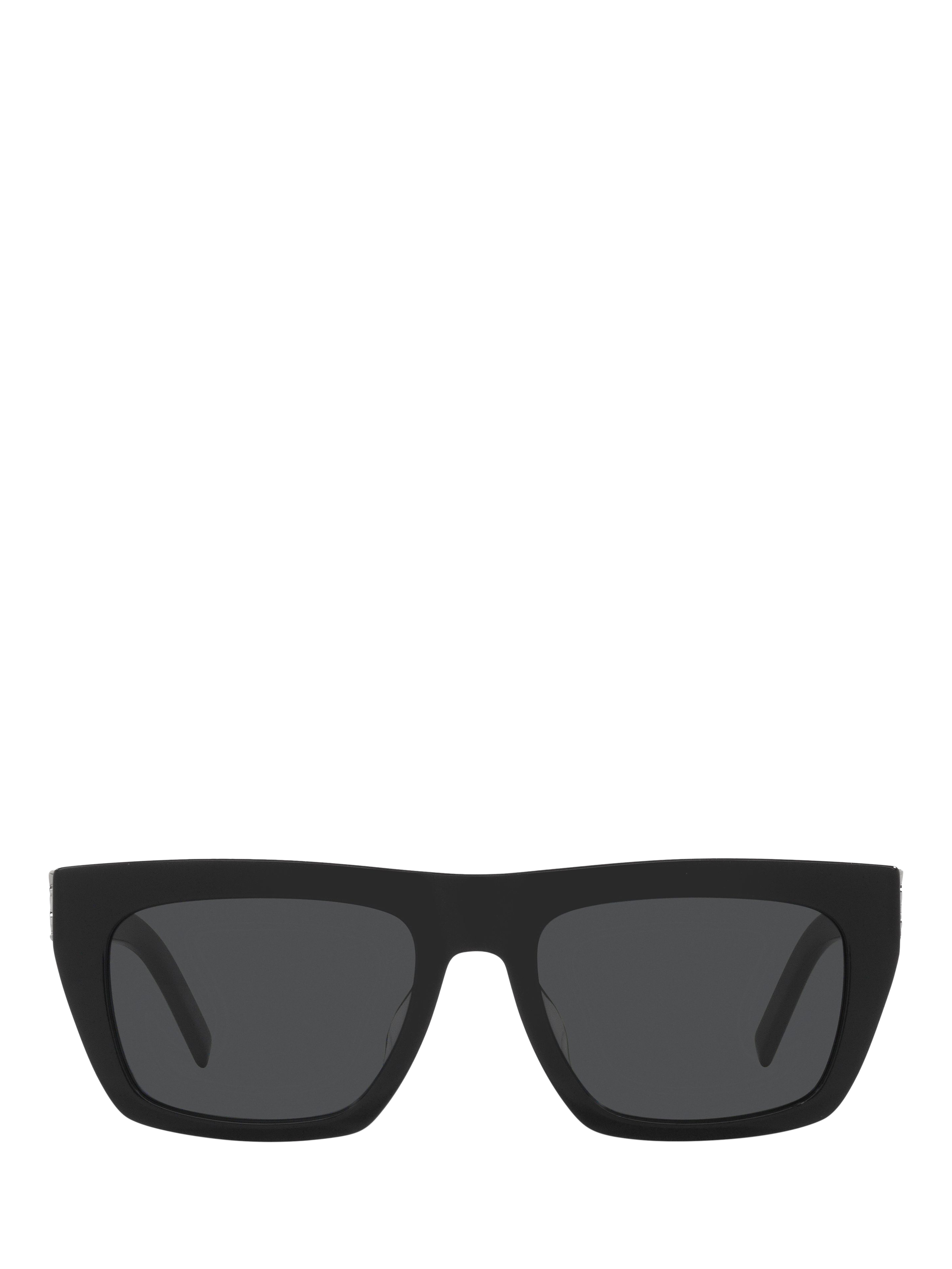 Product image 2 of 4, which shows Yves Saint Laurent YS000583 D-Frame Sunglasses, Black/Grey