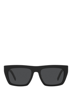 Yves Saint Laurent YS000583 D-Frame Sunglasses, Black/Grey - view 2, Black/Grey