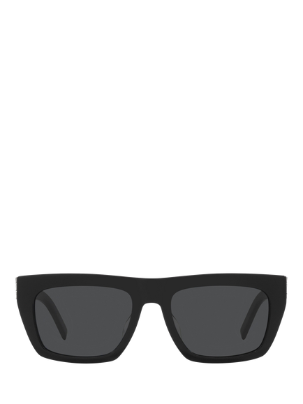 Yves Saint Laurent YS000583 D-Frame Sunglasses, Black/Grey - view 2, Black/Grey
