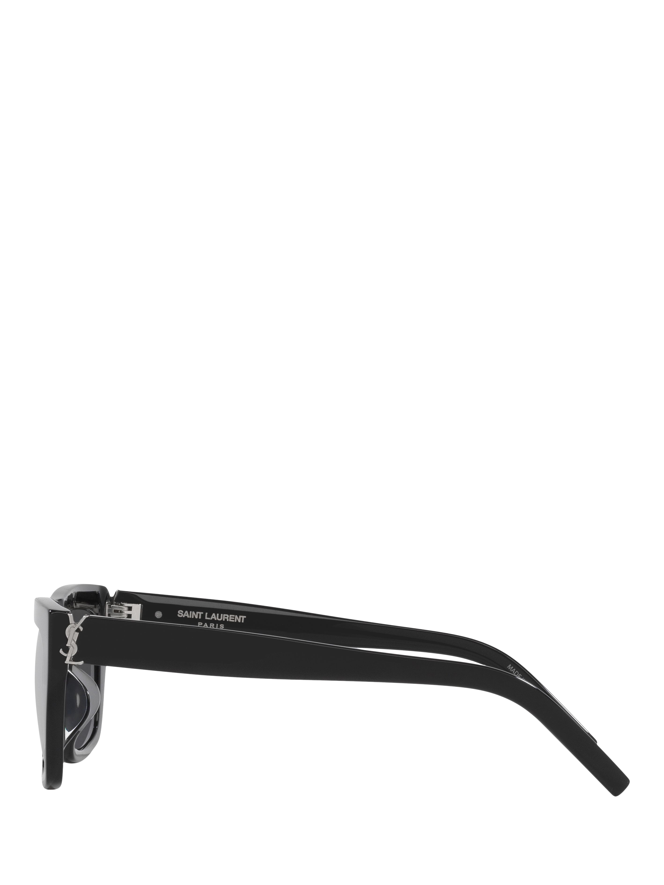 Product image 3 of 4, which shows Yves Saint Laurent YS000583 D-Frame Sunglasses, Black/Grey