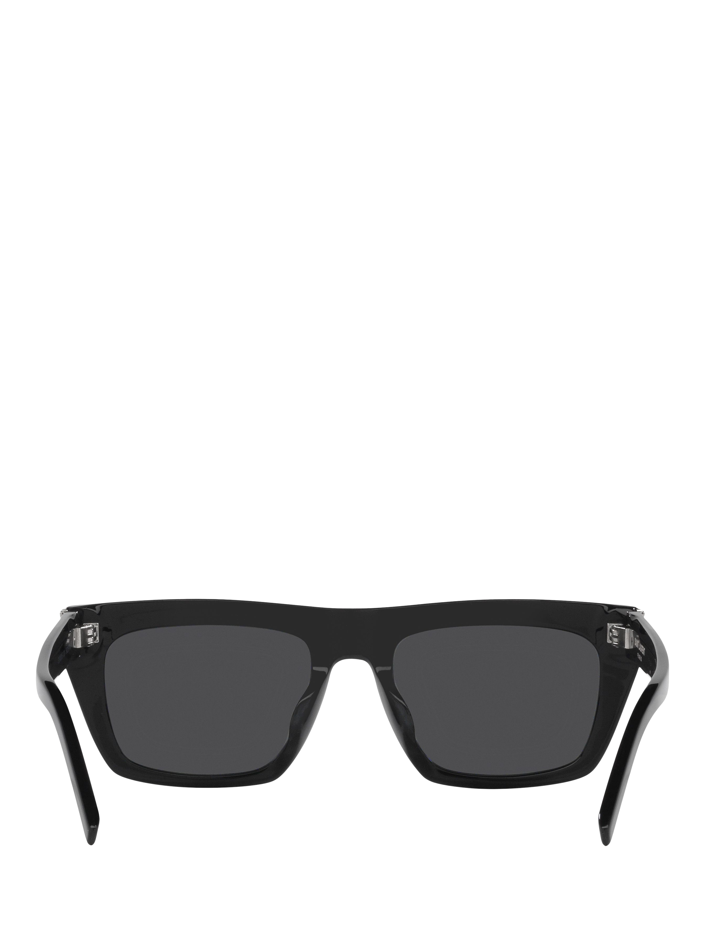 Product image 4 of 4, which shows Yves Saint Laurent YS000583 D-Frame Sunglasses, Black/Grey