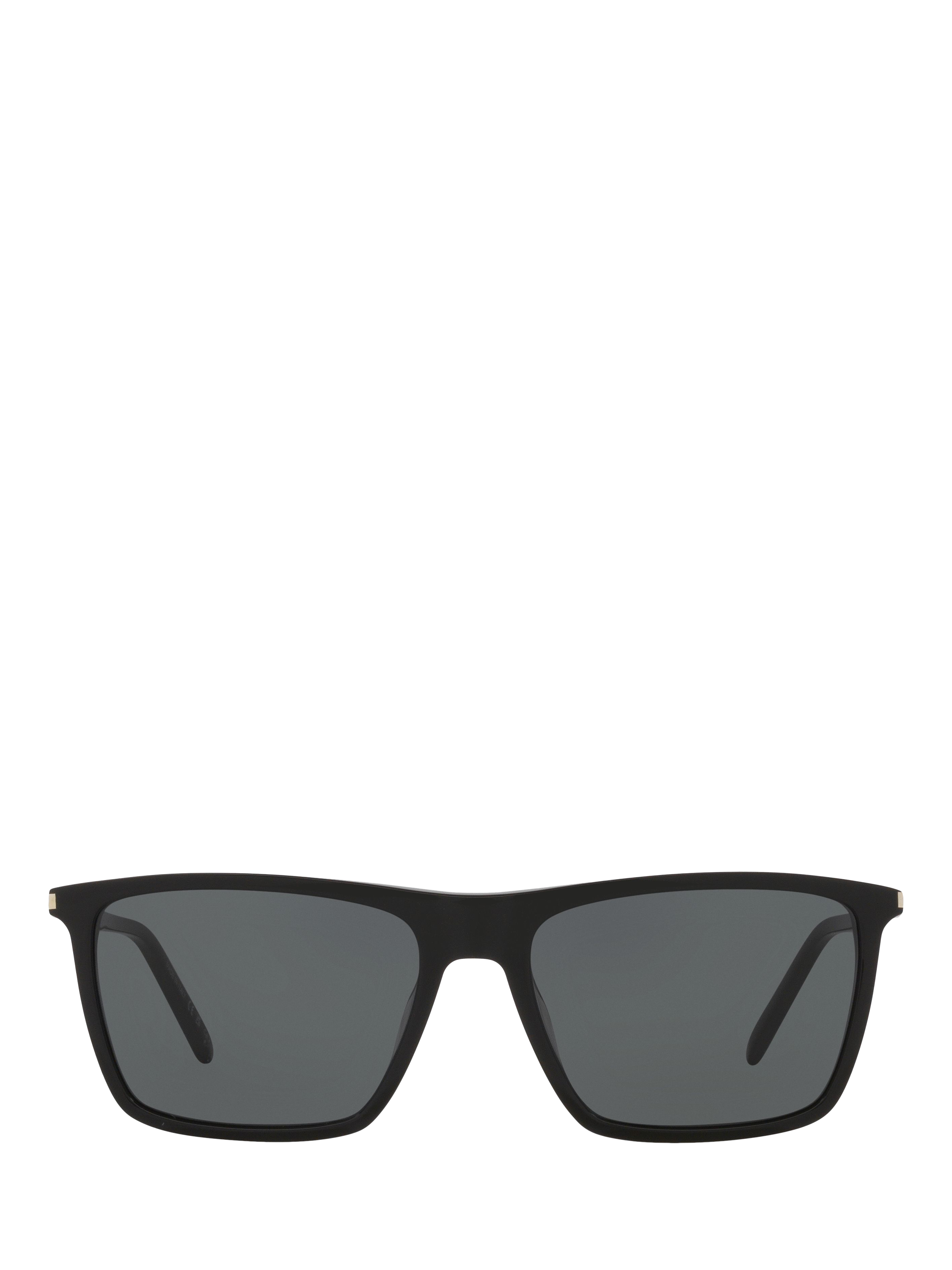 Product image 2 of 4, which shows Yves Saint Laurent YS000611 Men's Square Sunglasses, Black/Grey